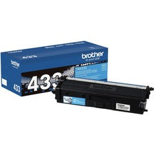 Brother TN433C Original High Yield Laser Toner Cartridge - Cyan - 1 Each 4000 Pages
