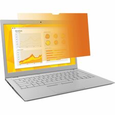 3M Gold Privacy Filter Gold, Glossy For 12.5" Widescreen LCD 2 in 1 Notebook - 16:9 - Scratch Resistant, Dust Resistant - 1 Each