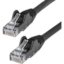 StarTech.com Cat6 Patch Cable 30 ft Category 6 Network Cable for Network Device, Workstation, Hub - First End: 1 x RJ-45 Network - Male - Second End: 1 x RJ-45 Network - Male - 10 Gbit/s - Patch Cable - Gold Plated Connector - CMG - 24 AWG - Black - 1 Eac