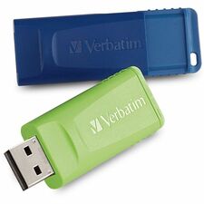 Microban 64GB Store 'n' Go USB Flash Drive - 2pk - Blue, Green 64 GB - USB 2.0 Type A - Blue, Green - Lifetime Warranty - 2 / Pack