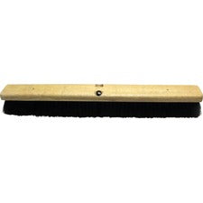 Genuine Joe Hardwood Block Broomhead 2.75" Tampico Fiber Bristle - 24" Overall Length - 1 Each