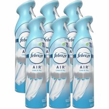 Febreze Odor-Fighting Air Freshener Spray - 8.8 fl oz (0.3 quart) - Linen & Sky - Odor Neutralizer, VOC-free - 6 / Carton