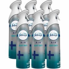 Febreze Air Freshener Spray Spray - 8.8 fl oz (0.3 quart) - Crisp Clean - Odor Neutralizer, VOC-free, Heavy Duty - 6 / Carton