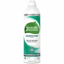 Seventh Generation Disinfectant Cleaner For Day Care - 13.9 fl oz (0.4 quart) - Eucalyptus Spearmint & Thyme Scent - Non-flammable, Anti-bacterial - Clear - 1 Each