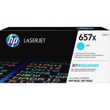 HP 657X (CF471X) Original High Yield Laser Toner Cartridge - Cyan - 1 Each 23000 Pages