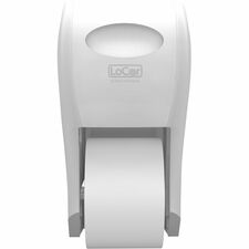LoCor Top-Down Bath Tissue Dispenser 300 x Sheet - 7.4" Height x 7.2" Width x 13.5" Depth - White - 1 Each