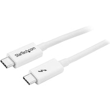 StarTech.com USB Data Transfer Cable 3.28 ft USB Data Transfer Cable for Notebook, MacBook, Chromebook, Portable Hard Drive, Docking Station, Monitor, Hard Disk Drive Enclosure, Printer, Mobile Phone, Computer - First End: 1 x USB 3.1 Type C - Male - Seco