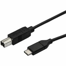 StarTech.com USB-C to USB-B Printer Cable - M/M - 3 m (10 ft.) - USB 2.0 9.84 ft USB-C/USB-B Data Transfer Cable for Printer, Scanner, Notebook, Tablet, External Hard Drive, Computer - First End: 1 x 24-pin USB 2.0 Type C - Male - Second End: 1 x 4-pin US