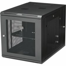 StarTech.com 12U Wall-Mount Server Rack Cabinet - 24 in. Deep - Hinged For Server, LAN Switch, Patch Panel - 12U Rack Height23.80" Rack Depth - Wall Mountable - Black - Steel, Steel Mesh - 198.42 lb Maximum Weight Capacity