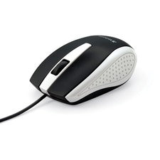 Verbatim Corded Notebook Optical Mouse - White Optical - Cable - White - USB Type A - Scroll Wheel - 3 Button(s) - 1 Each