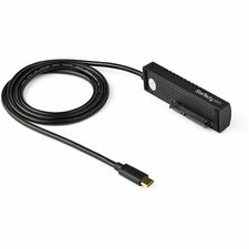StarTech.com USB 3.1 (10Gbps) Adapter Cable for 2.5"/3.5" SATA Drives - USB-C 1 x 22-pin SATA 3.0/Power - 1 x 24-pin USB 3.1 Type C - Male - Black - 1 Each