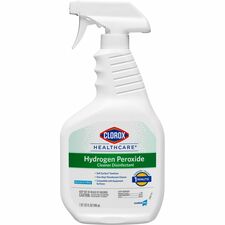 Clorox Healthcare Hydrogen Peroxide Cleaner Disinfectant Spray 32 fl oz (1 quart) - Recommended For: Odor Remover - Disinfectant, Non-corrosive, Virucidal, Anti-bacterial - Clear - 1 Each