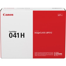 Canon 041H Original High Yield Laser Toner Cartridge - Black - 1 Each 20000 Pages