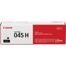Canon 045H Original High Yield Laser Toner Cartridge - Black - 1 Each 2800 Pages