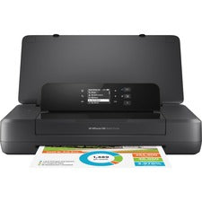 HP Officejet 200 Portable Inkjet Printer - Color 20 ppm Mono / 19 ppm Color - 4800 x 1200 dpi Print - Manual Duplex Print - 50 Sheets Input - Wireless LAN - 500 Pages Duty Cycle - Photo Print - USB
