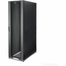 StarTech.com 42U Server Rack Cabinet - 24 Inches Wide For Server, KVM Switch, LAN Switch, Patch Panel - 42U Rack Height x 19" Rack Width x 35" Rack Depth - Floor Standing - Black - Steel Mesh, Steel - 2314.85 lb Dynamic/Rolling Weight Capacity - 3306.93 l