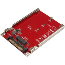 StarTech.com M.2 Drive to U.2 (SFF-8639) Host Adapter for M.2 PCIe NVMe SSDs Add the fast performance of an M.2 NVMe SSD to your computer or server through a U.2 (SFF-8639) compatible interface on your motherboard - M.2 to U.2 adapter supports one M.2 PCI