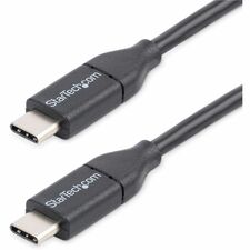 StarTech.com USB-C to USB-C Cable - M/M - 3 m (10 ft.) - USB 2.0 9.84 ft USB-C Data Transfer Cable for Smartphone, Notebook, MacBook, Chromebook, Wall Charger, Computer - First End: 1 x 24-pin USB 2.0 Type C - Male - Second End: 1 x 24-pin USB 2.0 Type C