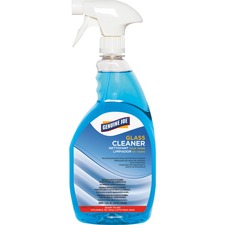 Genuine Joe Non-Ammoniated Glass Cleaner Ready-To-Use - 32 fl oz (1 quart) - Recommended For: Residue Remover - Non Ammoniated, Non-streaking, Easy to Use - Blue - 1 Each
