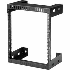 StarTech.com 12U Wall-Mount Server Rack - 12 in. Depth For Server, LAN Switch, Patch Panel, Computer - 12U Rack Height12" Rack Depth - Wall Mountable Open Frame - 2 Post - Black - SPCC - 198.42 lb Maximum Weight Capacity