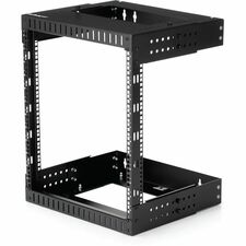 StarTech.com 12U Wall Mount Server Rack- Equipment Rack - 12 - 20 in. Depth For Server, LAN Switch, Patch Panel, A/V Equipment, Computer - 12U Rack Height x 19" Rack Width x 20" Rack Depth - Wall Mountable Open Frame - 2 Post - Black - SPCC, Steel - 198.4