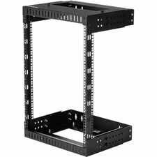 StarTech.com 15U Wall Mount Server Rack- Equipment Rack - 12 - 20 in. Depth For Server, LAN Switch, Patch Panel, A/V Equipment, Computer - 15U Rack Height x 19" Rack Width x 19.90" Rack Depth - Wall Mountable Open Frame - 2 Post - Black - Steel - 198.42 l