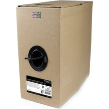 StarTech.com Bulk Cat6 Ethernet Cable - 1000 ft. - Solid - CMR-Rated - Black 1000 ft Category 6 Network Cable for Network Device - First End: Bare Wire - Second End: Bare Wire - 10 Gbit/s - CMR, Riser - 23 AWG - Black - 1 Each - TAA Compliant