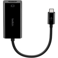 Belkin USB-C to HDMI Adapter (For Business / Bag & Label) 1 x USB Type C Male - 1 x HDMI HDMI 2.0 Female - 4096 x 2160 Supported - Black - 1 Each