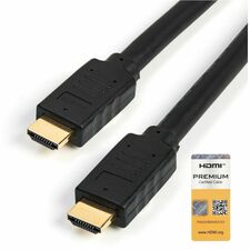 StarTech.com HDMI A/V Cable 16.40 ft HDMI Video Cable for Monitor, TV, Home Theater System, Digital Signage Display, Audio/Video Device - First End: 1 x 19-pin HDMI 2.0 Digital Audio/Video - Male - Second End: 1 x 19-pin HDMI 2.0 Digital Audio/Video - Mal