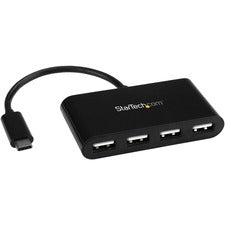 StarTech.com 4-Port USB-C Hub - Mini Hub - USB-C to 4x USB-A - USB 2.0 USB Type C - External - 4 USB Port(s) - 4 USB 2.0 Port(s) - Mac, PC, Linux