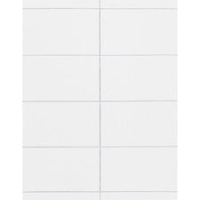 Advantus Adhesive Name Badges 2 21/64" Height x 3 3/8" Width - Removable Adhesive - Rectangle - Laser, Inkjet - White - 200 / Box