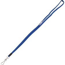 Advantus Metal Clasp Flat Breakaway Lanyard 36" Length - Blue - Metal - 24 / Box
