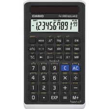 Casio FX 260 SOLAR II Scientific Calculator 144 Functions - Easy-to-read Display - 10 Digits - Solar Powered - 5" Height x 0.6" Width x 2.9" Length - Black - 1 Each