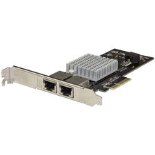 StarTech.com 2-Port PCIe 10GBase-T / NBASE-T Ethernet Network Card - with Intel X550 Chip PCI Express 3.0 x4 - Intel X550AT - 2 Port(s) - 2 - Twisted Pair - 10GBase-T - Plug-in Card