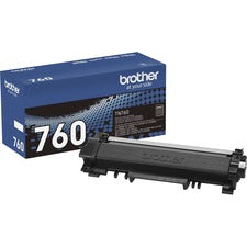 Brother TN-760 Original High Yield Laser Toner Cartridge - Black - 1 Each 3000 Pages