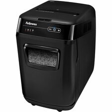 Fellowes AutoMax 200M Auto Feed Shredder Non-continuous Shredder - Micro Cut - 200 Per Pass - for shredding Staples, Credit Card, Paper - 0.078" x 0.546" Shred Size - P-5 - 11 ft/min - 9" Throat - 25 Minute Run Time - 25 Minute Cool Down Time - 8.50 gal W