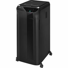 Fellowes AutoMax 550C Auto Feed Shredder Continuous Shredder - Cross Cut - 550 Per Pass - for shredding Staples, Paper Clip, Paper, CD, DVD, Credit Card, Junk Mail - 0.156" x 1.500" Shred Size - P-4 - 11 ft/min - 9" Throat - 22 gal Wastebin Capacity - Bla