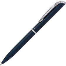Pentel Style Liquid Gel Pen 0.7 mm Pen Point - Refillable - Retractable - Black Ink - Gel-based - Blue Metal Barrel - 1 Each