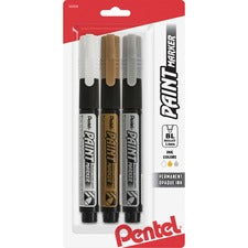 Pentel Opaque Bullet Tip Paint Markers 0.3 mm Bullet Marker Point - Assorted Ink - 3 / Pack