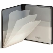 Smead Organized Up Letter Organizer Folder 8 1/2" x 11" - 50 Sheets Capacity - 8 Pocket(s) - Black - 1 Each