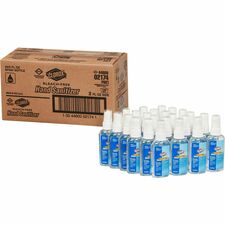 Clorox Commercial Solutions Hand Sanitizer Spray 2 fl oz - Spray Bottle Dispenser - Kill Germs - Hand - Moisturizing - Clear - Non-sticky, Non-greasy, Bleach-free - 24 / Carton