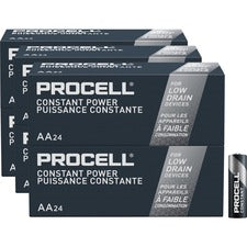 Procell by Duracell Alkaline AA Battery Boxes of 24 For Multipurpose - AA - 2100 mAh - 1.5 V DC - 24/Box - 6 / Carton