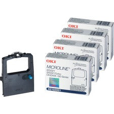 Oki Dot Matrix Ribbon Cartridge - Black - 4 / Bundle 3 Million Characters
