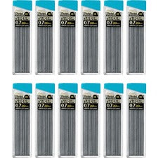 Pentel Super Hi-Polymer Leads 0.7 mm , Medium Point - HB - Black Lead - 30/Tube - 12 / Box