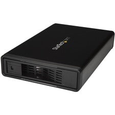 StarTech.com Drive Enclosure SATA/600 - eSATA, USB 3.0 Type B Host Interface - UASP Support External - Black 1 x HDD Supported - 1 x Total Bay - 1 x 3.5" Bay - Plastic, Steel, Aluminum