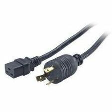 APC by Schneider Electric 8ft Power Cord 208 V AC - Black - 8 ft Cord Length - NEMA L6-30P - 1 Each