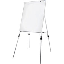 Flipside Multi-use Dry-Erase Easel Stand 27.5" (2.3 ft) Width x 32" (2.7 ft) Height - White Aluminum Surface - Steel Frame - Rectangle - Floor Standing, Tabletop - 1 Each