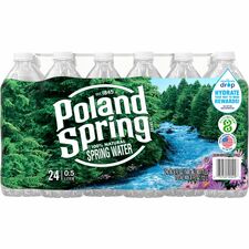 Poland Spring Bottled Spring Water Ready-to-Drink - 16.91 fl oz (500 mL) - 24 / Carton