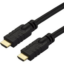 StarTech.com HDMI Audio/Video Cable with Ethernet 32.81 ft HDMI Video Cable for TV, Home Theater System, Amplifier, Audio/Video Device, Projector, Notebook, Monitor - First End: 1 x 19-pin HDMI 2.0 Digital Audio/Video - Male - Second End: 1 x 19-pin HDMI