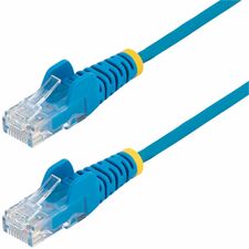 StarTech.com Cat.6 Patch Network Cable 6" Category 6 Network Cable for Network Device - First End: 1 x RJ-45 Network - Male - Second End: 1 x RJ-45 Network - Male - Patch Cable - Gold Plated Connector - LSZH - 28 AWG - Blue - 1 Each